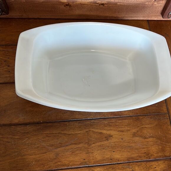 Pyrex Rectangular Casserole Golden Honeysuckle without Lid #035 2 1/2 Qt - Picture 2 of 7